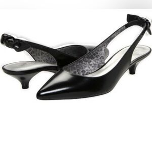 Anne Klein Pipa Black Slingback Size 8.5